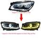 Vekto G12 Style dual-color LED headlights for BMW 7 Series F01/F02 2009-2015, featuring modern design and bright illumination.