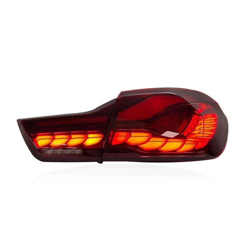 BMW 4 Series F32/F33/F36 and M4 F82 GTS style LED taillights assembly by Vekto, featuring sleek design and bright LED illumination.