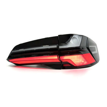 Vekto BMW X5 G05 LCI sequential LED tail lights rear lamp assembly, 2019-2023, showing sleek LED design and red and clear lenses.