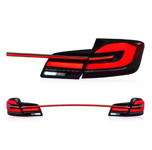 Vekto LED taillights for BMW 5 Series F10/F18 and M5 2011-2017, showing sleek red and clear light elements.