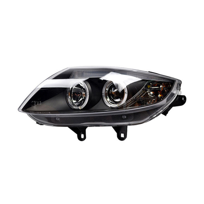 Vekto LED headlights assembly for BMW Z4 (2003–2008), close-up of headlight unit showing clear lens and integrated LED components.