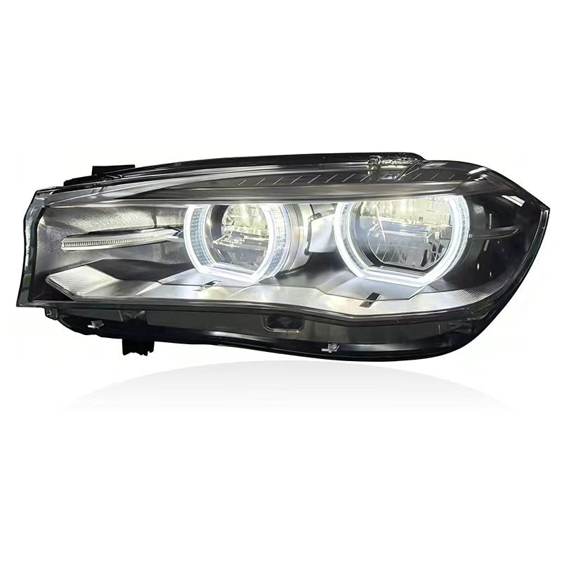 Vekto V2 Dual DRL LED headlights assembly for BMW X5 F15 2014-2018, showing the sleek LED daytime running lights.