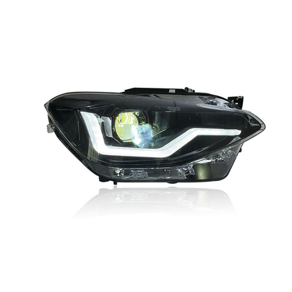 Vekto dual color LED headlights assembly for BMW 1 Series F20 (2012–2014) showing close-up of modern headlight design.