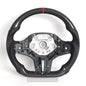 Vekto real carbon fiber heated M Sport steering wheel for BMW G series M5, M8, X3M, X5, X6, and X7 with ergonomic grip