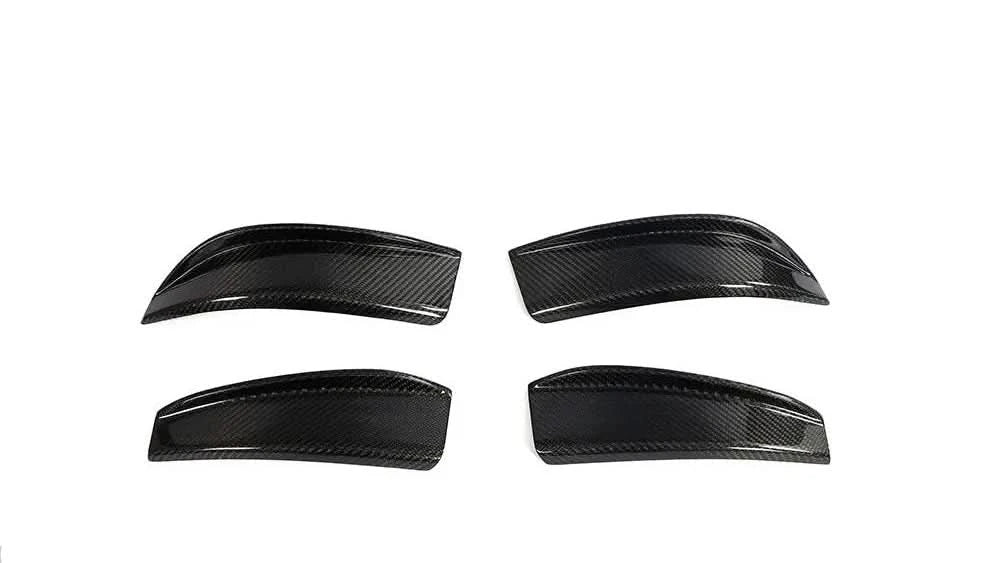 Carbon fiber front splitter with canards and fins for BMW G80 M3, G82 G83 M4, 2021-2023, by K2 Industries.