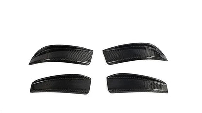 Carbon fiber front splitter with canards and fins for BMW G80 M3, G82 G83 M4, 2021-2023, by K2 Industries.