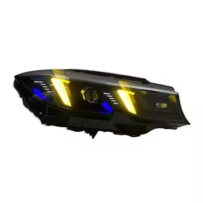 Vekto Snake Eyes Laser LED headlights for BMW 3 Series G20 and M3 G80, 2022-2024, showing sleek headlight design