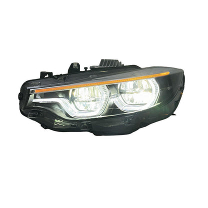 Vekto V3 IKON triple-color LED headlights for BMW F32, F33, F36, F80, F82 models, showcasing sleek automotive headlight design