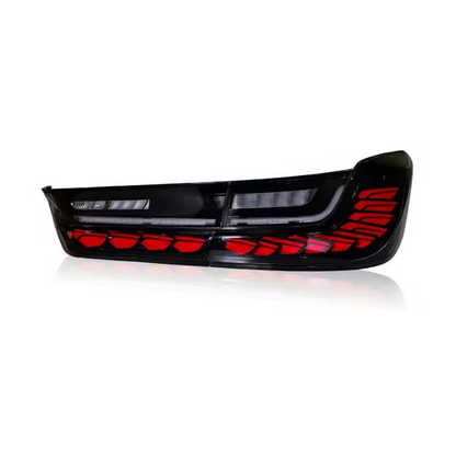 Vekto LED taillights for BMW 3 Series G20/G28 and M3 G80, showing sleek red and clear tail light design for 2018-2022 models.