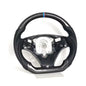 Vekto LED carbon fiber steering wheel for BMW E90 E92 E93 M3, 328i, 335i with paddle shifter cutouts, sleek and sporty design.
