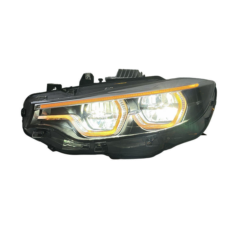Vekto V3 IKON Style LED headlights for BMW 4 Series F32/F33/F82 2013-2017, showing sleek headlight design with LED accents.