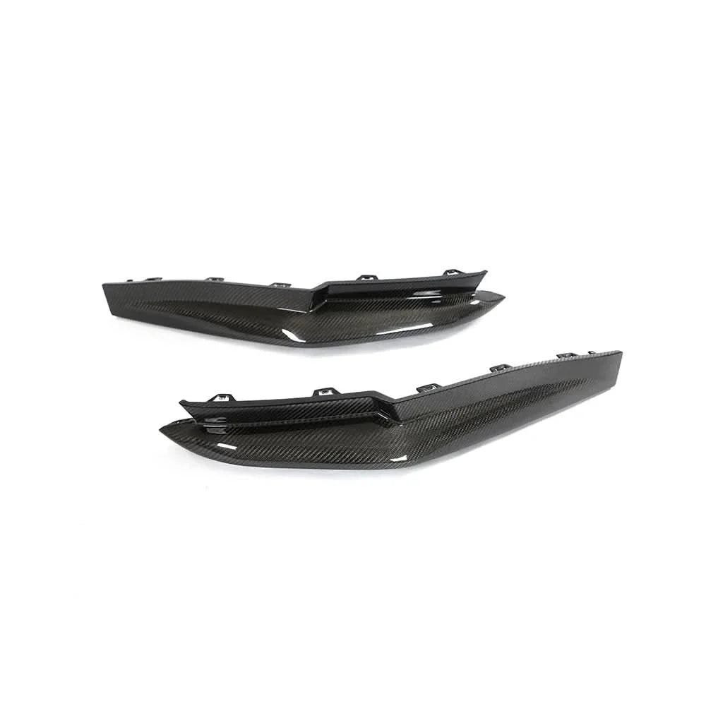BMW G80 M3 G82 G83 M4 Competition dry carbon fiber rear diffuser by K2 Industries, showcasing its sleek, aerodynamic design.