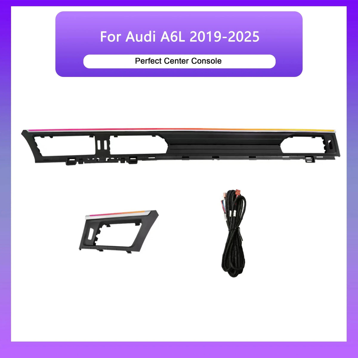 Audi A6 / A6L C8 Interior 64-Color Active Symphony Rainbow LED Ambient Light Kit 2019 - 2024 - AudiGear.com - Interior Lighting