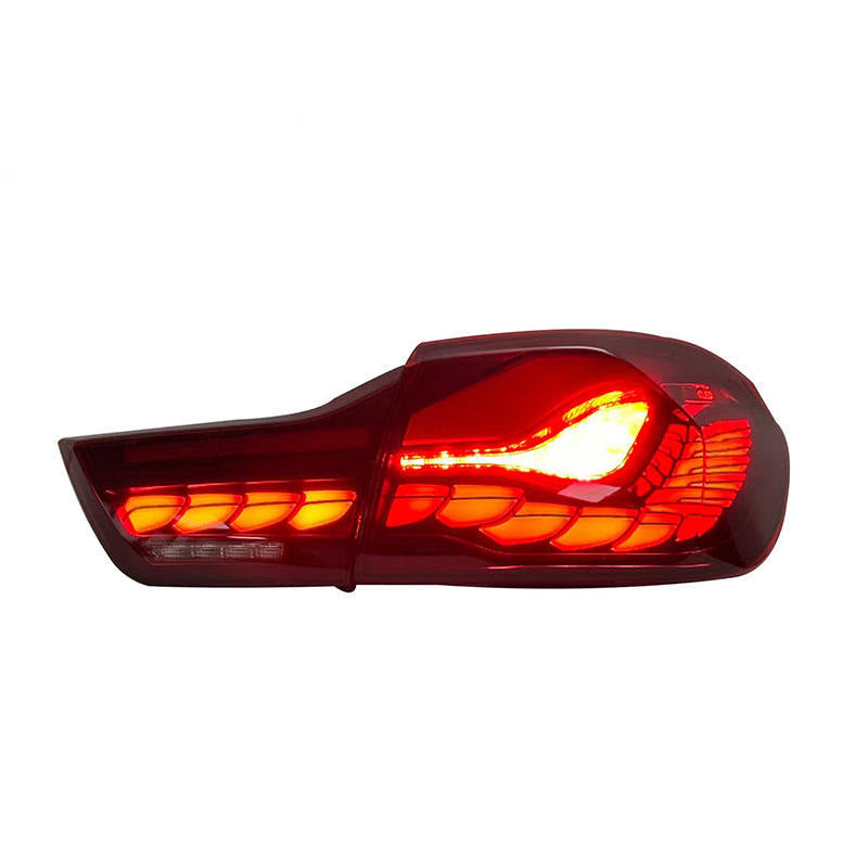 Vekto OLED GTS Style LED tail lights for BMW 4 Series F32/F33/F36 and M4 F82/F83 2014-2020, showing sleek taillight design