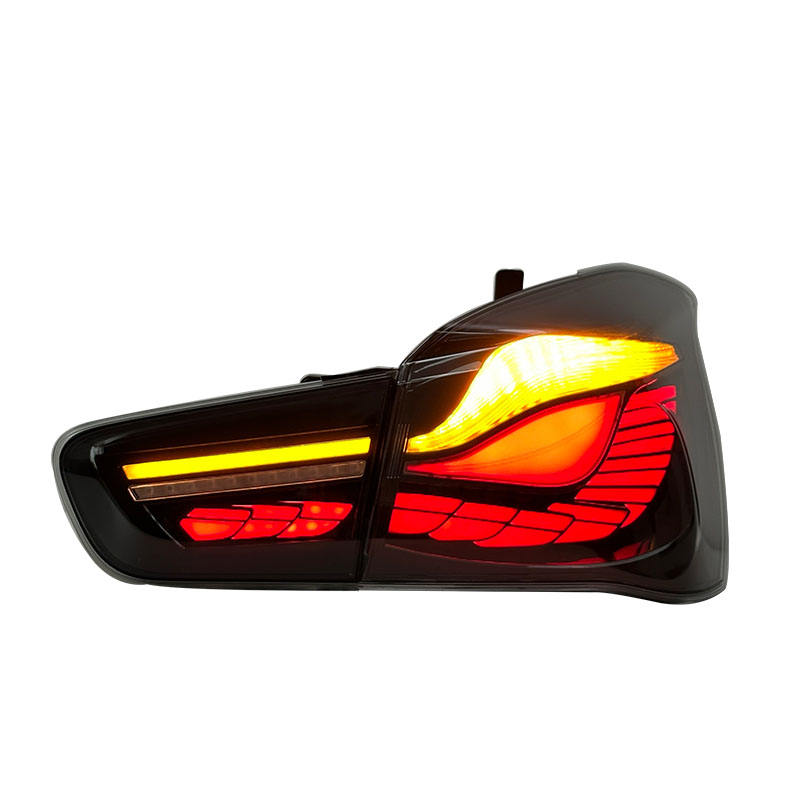 Vekto Dragon Scale Style LED tail lights for BMW 1 Series F20 F21 2015-2018, featuring a distinctive dragon scale design.