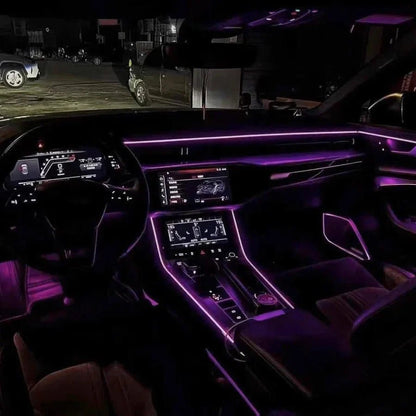 Audi A6 / A6L C8 Interior 64-Color Active Symphony Rainbow LED Ambient Light Kit 2019 - 2024 - AudiGear.com - Interior Lighting