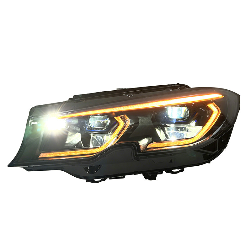 Vekto RGB LED DRL headlight module set for BMW G20 G21 G28 3 Series laser headlights, 2018-2022 model year.