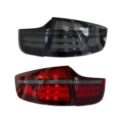Vekto LED taillights for BMW X6 E71 2007-2014, rear tail lights with bright LED illumination, designed for BMW X6 models.