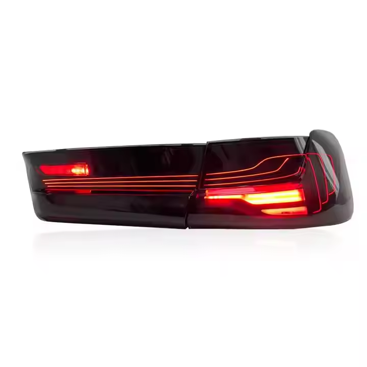 Vekto OLED CSL Style taillights for BMW 3 Series G20 2018-2022, showing sleek LED tail light design with red and clear sections.