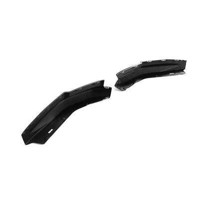 BMW G80 M3 Competition carbon fiber rear bumper splitters by K2 Industries, showcasing sleek aerodynamic design and high-quality material