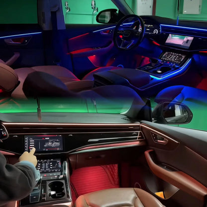 Audi Q8 Interior 64-Color Symphony Active LED Ambient Light Kit 2018 - 2024 - AudiGear.com - Interior Lighting