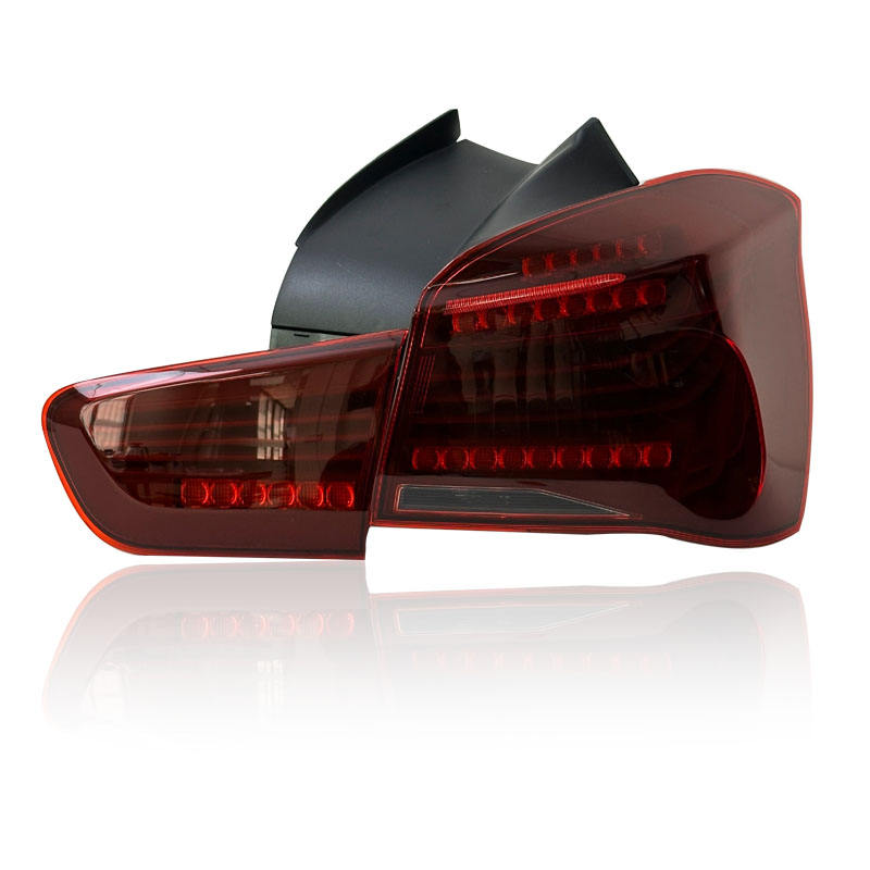Vekto CSL style LED tail lights for BMW 1 Series F20/F21 2016-2021, showing sleek red and clear lens design