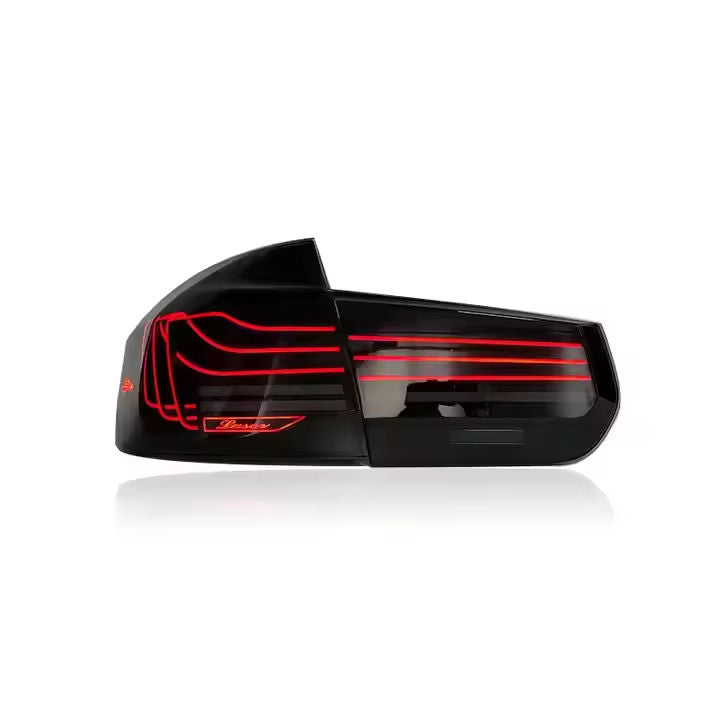 Vekto CSL style LED tail lights for BMW 3 Series F30/F35 and F80 M3, showcasing sleek red and clear lens design.
