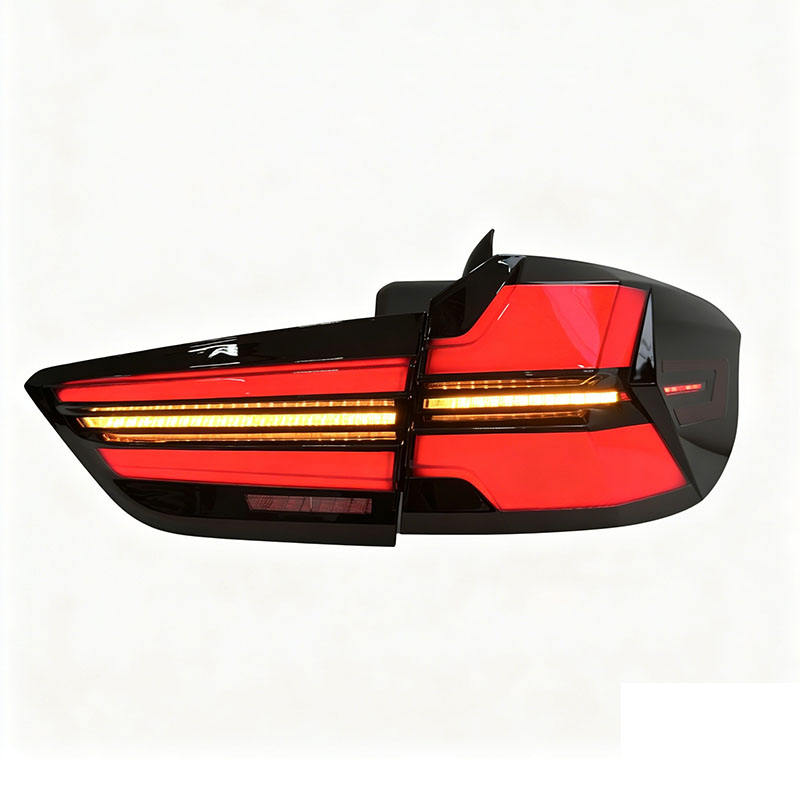 BMW F16 LED tail lights rear lamp assembly by Vekto, showing the plug-and-play taillights for 2014-2019 models.