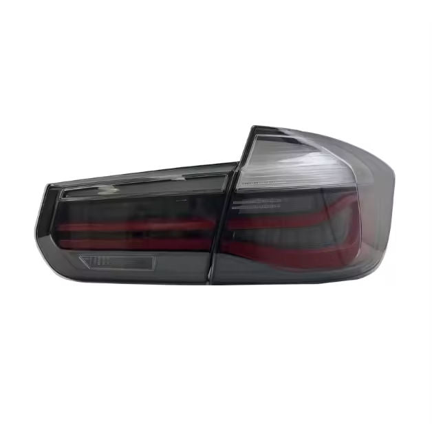 Vekto LED tail lights for BMW 3 Series F30/F35 2012-2018, showing sleek taillight design with bright illumination on a vehicle.
