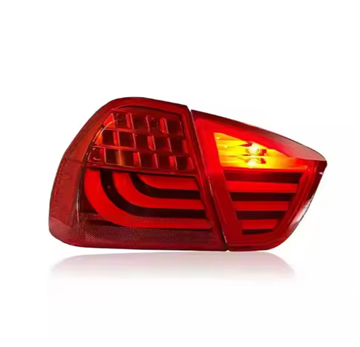 Vekto LED tail lights for BMW 3 Series E90 2005-2008, showing bright red and clear lens design for rear lighting.