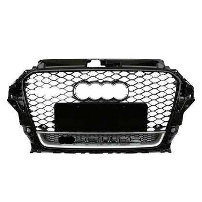 RS3 Style Grille fits Audi A3 S3 8V 2013-2016 RS3 Quattro Hex Mesh