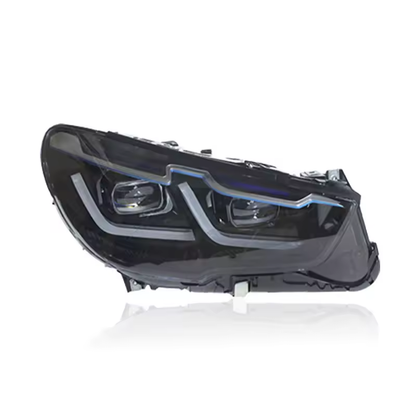 Vekto full LED headlights assembly for BMW 5 Series F07 GT 2010-2017, showing the detailed headlight components and design.