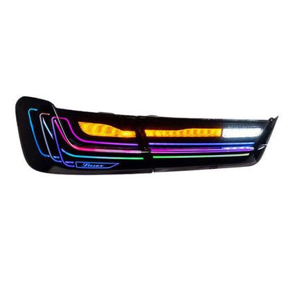 Vekto BMW 3 Series G20 G28 RGB CSL LED taillights rear lamp assembly showing red and clear lenses for 2018-2020 models