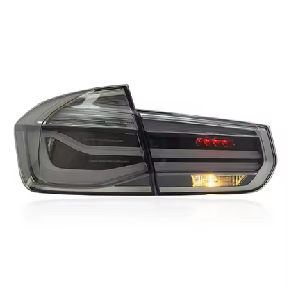 Vekto LED tail lights for BMW 3 Series F30/F35 and M3 F80 LCI rear lamp assembly, showing sleek red and clear lens design.