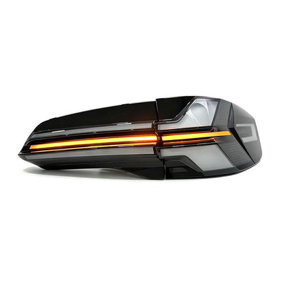Vekto BMW X5 G05 LCI sequential LED tail lights rear lamp assembly, 2019-2023, showing red and clear lens with LED strips