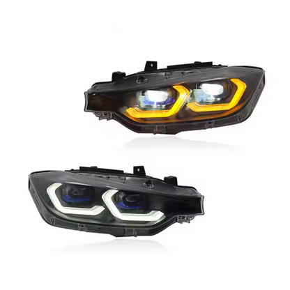 Vekto laser style LED headlights assembly for BMW 3 Series F30 F35, 2012–2019, showing front view with modern headlight design