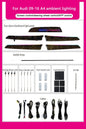 Audi A4 B8 Interior 64-Color Symphony LED Ambient Light Kit 2009 - 2016 - AudiGear.com - Interior Lighting