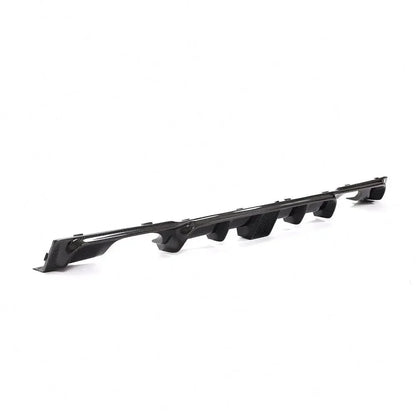 Carbon fiber rear diffuser with integrated LED brake light for BMW F30 F31 M Sport 2013-2018, by K2 Industries.