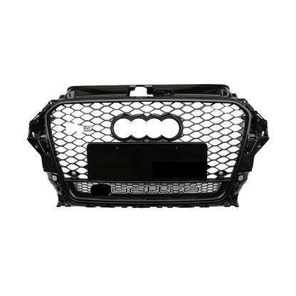 RS3 Style Grille fits Audi A3 S3 8V 2013-2016 RS3 Quattro Hex Mesh
