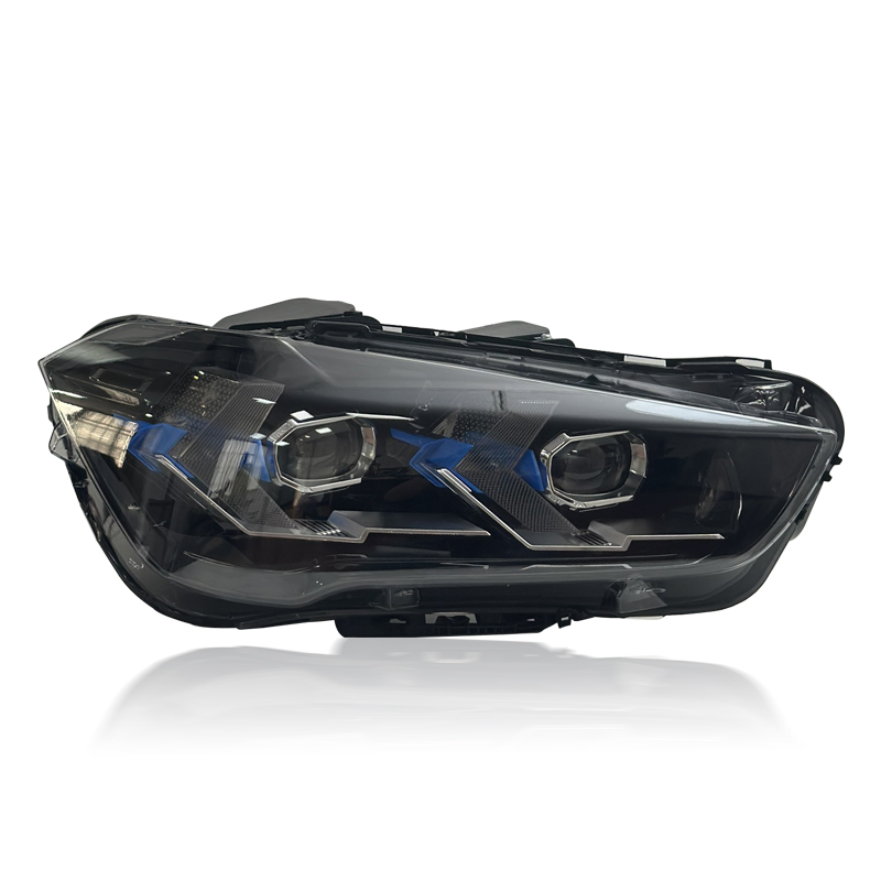 Vekto LED projector headlights for BMW X1 F48/F49 2016-2021, showing the sleek headlight assembly and LED lens details.