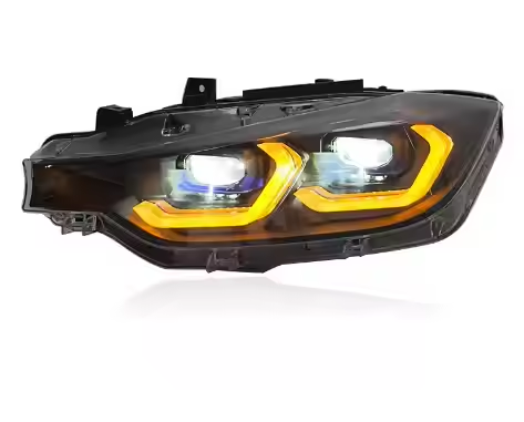 Vekto Laser Style LED Headlights assembly for BMW 3 Series F30 F35 2012-2019, showing front view with sleek design