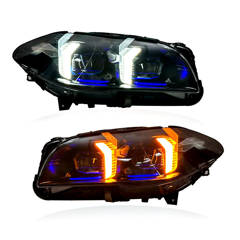 Vekto Snake Eye LED tail lights for BMW F10 5 Series 2011-2017, showing sleek, modern design with LED lighting elements.