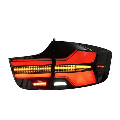 Vekto LED taillights for BMW X6 E71 2008-2014, showing red and clear lens tail light assembly on a vehicle.