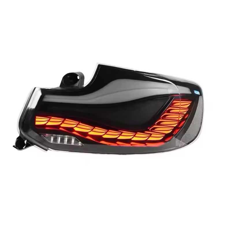 Vekto BMW 2 Series F22/F23 Dragon Scale GTS Style LED tail light assembly showing sleek, modern taillight design with LED elements.