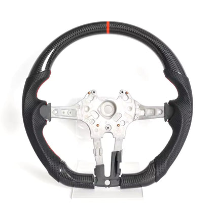 Vekto carbon fiber steering wheel for BMW F30 F10 F15 M3 M5 X Series, showcasing sleek black carbon fiber with ergonomic grip