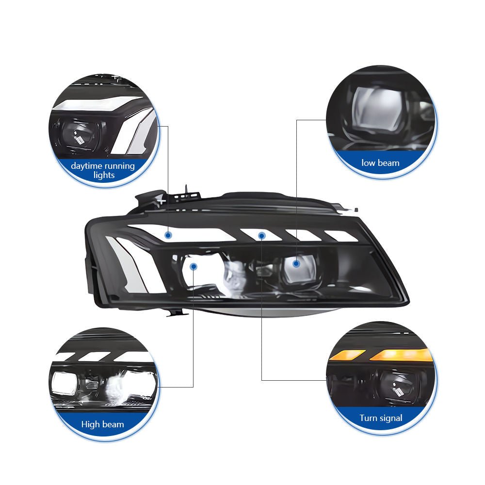 RS5 Style LED Headlights for Audi A5 & S5 2008-2012 - AudiGear.com - Headlights