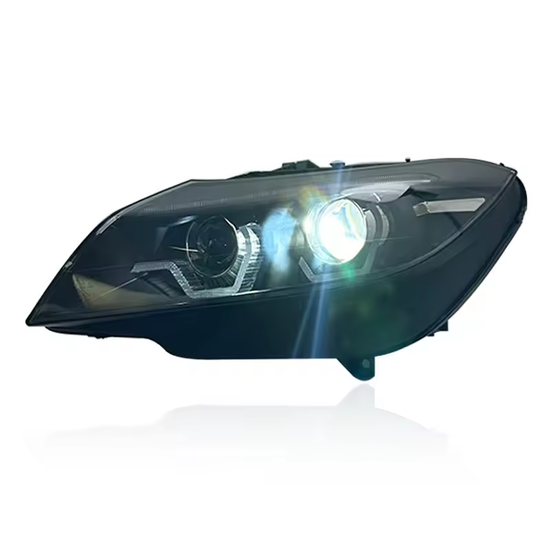 Vekto LED headlights for BMW Z4 E89 2009-2016, front view showing bright illumination and sleek headlight design