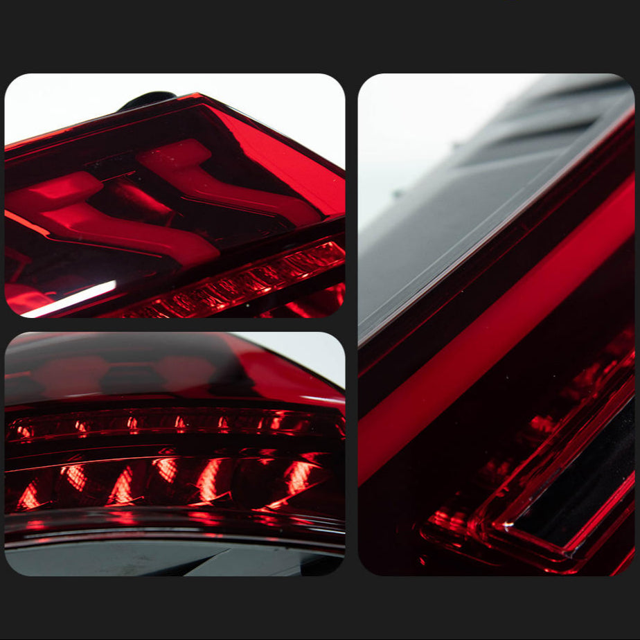 Upgrade Dynamic Animation LED Taillights fit Audi A3 2013-2019 Hatchback Signal Rear Stop Brake Reverse