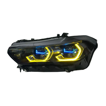 Vekto Laser LED Headlights for BMW X5 G05 2019-2022 with dual color DRL, low and high beam, plug-and-play installation