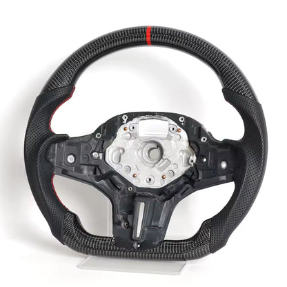 Vekto carbon fiber BMW G Series M Sport steering wheel with sleek black finish and ergonomic grip design.